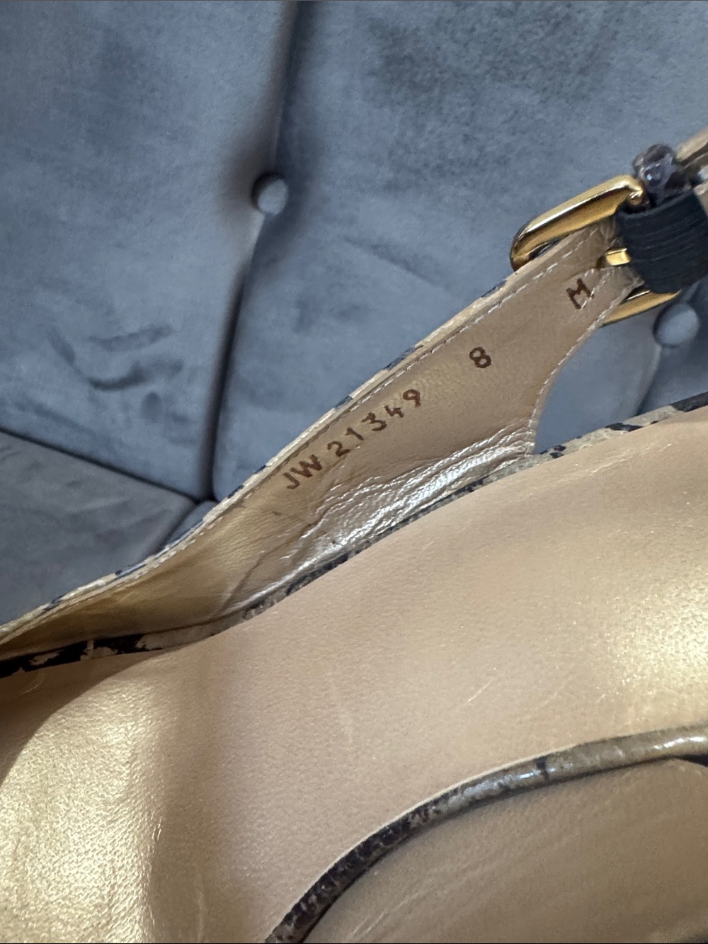 STUART WEITZMAN ZEBRA PLATFORM HEELS. - Picture 7 of 9